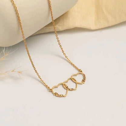 Dainty Heart Chain Necklace – Personalized Name Necklace | Gift for Her